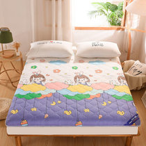 儿童卡通印花床垫软垫家用榻榻米床褥子学生宿舍单人海绵垫(七彩女孩)