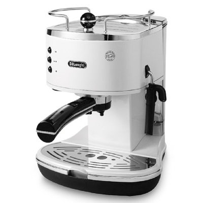 德龙(Delonghi) ECO310.W 意式 泵压式 半自动咖啡机 家用商用 白