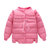 宝宝棉衣 1-3岁女童棉袄儿童棉服韩版洋气外套婴儿加厚冬装(130cm 玫红色)