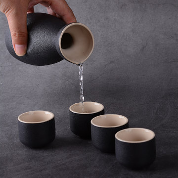 清酒酒具日式樱花陶瓷酒杯家用黄酒烈酒分酒器日本酒具套装古风杯清酒