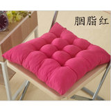玛西亚 磨毛坐垫加厚纯色椅垫沙发垫办公坐垫多颜色可选择(胭脂红 40x40cm)