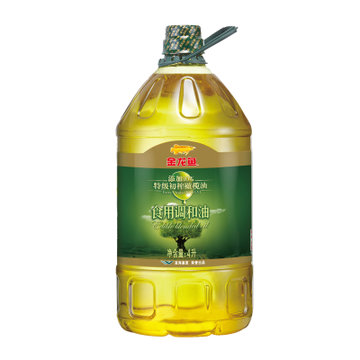 金龙鱼 添加10%特级初榨橄榄油食用植物油调和油 4L 食用油 非转基因 橄榄调和油烹饪厨房家用(4L)
