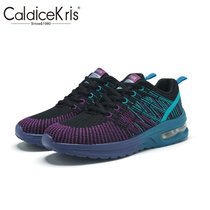 CaldiceKris（中国CK）透气网布轻便飞织运动女鞋CK-X861(黑色 40)