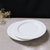 sea‘s生物海瓷 不用洗洁精的餐具青色浮雕西餐盘牛排盘沙拉盘简约平盘(白色 白色浮雕西餐盘*2)