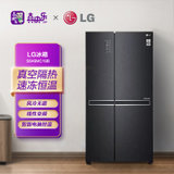 LG 647升对开门双风系变频电冰箱家用冷藏冷冻保鲜风冷无霜大容量 S649MC19B曼哈顿午夜