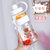 喝水带吸管杯子女生超大容量高颜值大人2021新款运动塑料水壶水瓶(白色1000ML（送：杯刷+吸管刷）)