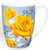 (国美自营)金禹瑞美（REMEC）桔黄月光系列唐山骨瓷水杯茶杯