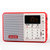 赠5v电源！德生（TECSUN)Q3袖珍式广播录音机/数码音频播放器(红色 默认值（请修改）)
