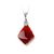 金陵十二钗hmgp0045红玛瑙菱形时尚个性925纯银项链（红色）（不含链子）