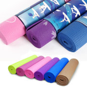 凯速 PVC瑜珈垫 4MM瑜伽垫 瑜伽毯 环保防滑高弹高密度高品质印花瑜伽垫 可做地垫(紫色)