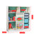 可比熊实木儿童书架收纳柜书柜绘本架宝宝玩具分类收纳架家用储物(翠绿色)