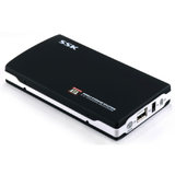 飚王（SSK）SHE037 黑鹰移动硬盘盒 USB2.0 SATA串口 2.5英寸 笔记本移动外置盒 稳定传输 一键备份