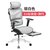 达宝利人体工学电脑椅网布办公椅家用椅子转椅电竞椅游戏椅躺椅D1(D1标准版+脚拖（银白色） 旋转升降扶手)