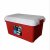 圣强 汽车收纳箱 后备箱整理箱储物箱 工具箱 置物箱塑料 大号v(红色)