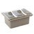 尚水厨房用品调料盒带勺透明调料罐塑料翻盖2/3/4格调味料盒2947-8-9(2947 2格 棕色)