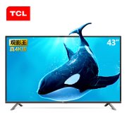 TCL彩电D43A620U 43英寸 超高清4K 内置wifi 海量在线影视 十核安卓智能LED液晶电视