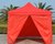 俊采云JYCM98帐篷遮阳棚雨棚户外防雨折叠四角帐篷3*3米带围布带门帘（单位：个）(红色 JYCM98)