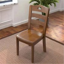 江曼餐椅全实木椅子家具靠背椅实木座椅现代简约餐厅餐桌椅实木办公椅子胡桃色43cm*42cm(默认 默认)