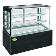天美绿然(TianMeiLvRan)LG-1500DGA日式直角蛋糕柜除雾玻璃全方位展示效果好立式风冷保鲜冷藏柜两年保修