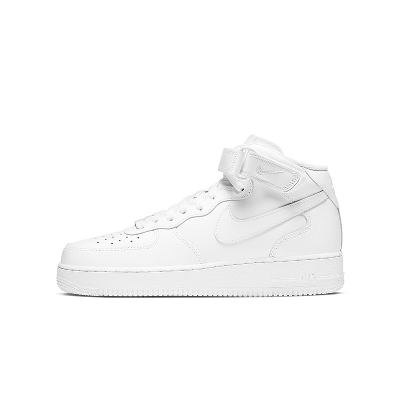 nike耐克airforce1mid07男子运动鞋空军一号新款af1板鞋cw2289111白色