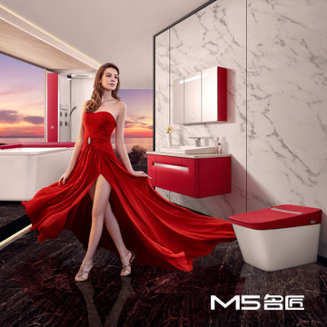 【预售定制产品】M5名匠系列智能马桶花洒浴室柜一系列浴室套间(M5定制款 预售产品付款后60天内发货)