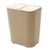 垃圾分类垃圾桶家用干湿分离脚踏式卫生间办公室厨房脚踩 按压15L米白色JMQ-281