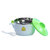 运智贝儿童餐具不锈钢碗餐具宝宝注水保温碗带盖勺手柄婴儿辅食碗(绿色)