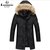 中长款新款加拿大风格冬季男保暖羽绒外套17899(黑色 4XL/195)