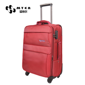 欧森-猛特尔男女万向轮拉杆旅行箱登机箱大容量托运行李箱包MTR37(红色 24寸)