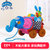 LALABABY/拉拉布玩 婴儿布玩具手拉车铃铛球宝宝礼物大象毛绒玩具 木轮大象车(木轮大象车 原包装)