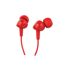 JBL C100SI 入耳式运动耳机 通话带麦线控音乐跑步耳机(红色)