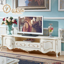 拉斐曼尼 欧式实木茶几电视柜组合雕花客厅现代简约家具电视机柜GFK001(2.4米)