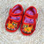 宝宝虎头婴儿鞋纯棉软底透气满月周岁鞋手工定做鞋老虎鞋室内鞋(15码(内长12.5cm） 绒面红黄虎)