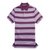 圣大保罗商务男装*双丝光棉夏款条纹翻领男士短袖t恤PS11KT235(紫色 54(2XL)180/96B)