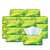 心相印茶语丝享系列 抽取式面巾纸 可湿水 原生木浆 家庭用纸巾 3层120软抽（18包）包邮(白色 纸品)