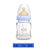 NUK宽口径耐高温玻璃彩色奶瓶配防胀气奶嘴(蓝色 1号乳胶120ml)