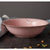 陶瓷碗大汤碗家用餐具复古简约拉面碗大号汤盆沙拉碗菜碗(反边斗碗-粉色)