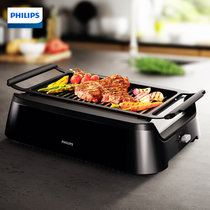 飞利浦（Philips） 家用少烟电烤炉烧烤炉HD6371/91电烤盘烤肉铁板烧商用家用牛排机 烧烤机 石英管 机械式