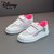 迪士尼女童鞋儿童鞋子低帮软底板鞋2021夏季新款透气网鞋潮小白鞋M212835228梅红 软底防滑 潮流休闲
