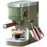 康佳 家用意式浓缩咖啡机 20bar高压萃取 温度可视 蒸汽打奶泡断电保护(绿色 热销)
