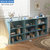 书架置物柜客厅靠墙儿童收纳小柜子储物柜矮书柜组合装置物架落地(三层蓝松木色（单个）)