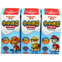 小小德亚酸奶 德国进口原味儿童酸奶牛奶汪汪队早餐奶200ML*3盒装（新疆西藏不发货）(200ml*3)