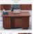 云艳办公家具大班台老板桌办公桌YY-LH006新中式油漆实木贴皮主管经理办公桌 1.4米