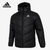 阿迪达斯Adidas2021秋季新款外套男运动服保暖连帽羽绒服H20783(黑色 XL)