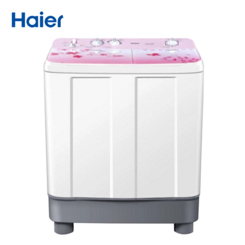 海尔haier洗衣机半自动家用波轮双缸双桶洗衣机xpb901169js喷淋漂洗