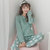 霓美舒 睡衣女可外穿韩版卡通清新学生睡衣长袖套装薄款宽松家居服(XX 630#草绿口袋猫 XL码)