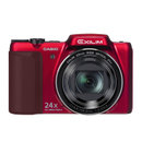 卡西欧（casio）EX-ZS220数码相机（红色）1610万像素 3.0英寸液晶屏 24倍光学变焦 25mm广角