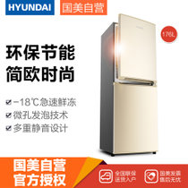 现代(HYUNDAI) HLJ176SPA  176升  双门 冰箱 直冷微霜 深空金