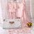 11件竹纤维秋冬婴儿用品新生儿礼盒套装婴儿礼盒初生宝宝衣服 (11件竹纤维礼盒粉色 0-6个月)