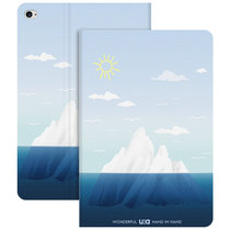 优加(uka) 苹果ipad mini4  彩绘皮套卡通保护壳智能休眠皮套支架皮套 水天一色